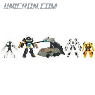 Transformers Cyberverse Cybertronian Warriors Pack - Ironhide & Bumblebee vs Barricade & Crankcase (Toys R Us exclusive) toy Transformers Cyberverse Cybertronian Warriors Pack - Ironhide & Bumblebee vs Barricade & Crankcase (Toys R Us exclusive) toy