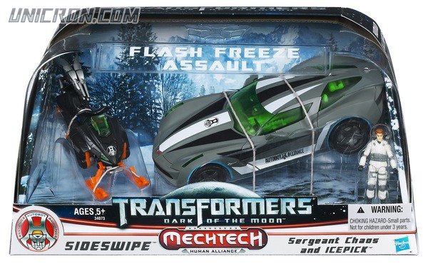 Transformers 3 Dark of the Moon Flash Freeze Assault Set (Sideswipe with Sergeant Chaos & Icepick) toy Transformers 3 Dark of the Moon Flash Freeze Assault Set (Sideswipe with Sergeant Chaos & Icepick) toy