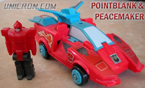 Transformers Generation 1 Pointblank with Peacemaker toy Transformers Generation 1 Pointblank with Peacemaker toy