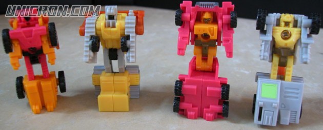 Transformers Zone (Takara G1) Build Patrol Team (Crumble, Groundpounder, Neutro, and Takedown) toy Transformers Zone (Takara G1) Build Patrol Team (Crumble, Groundpounder, Neutro, and Takedown) toy