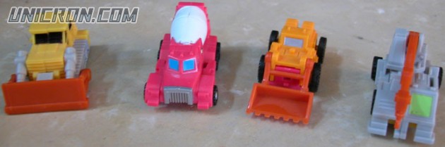 Transformers Zone (Takara G1) Build Patrol Team (Crumble, Groundpounder, Neutro, and Takedown) toy Transformers Zone (Takara G1) Build Patrol Team (Crumble, Groundpounder, Neutro, and Takedown) toy