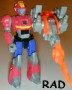 Transformers Generation 1 Rad (Action Master) with Lionizer toy