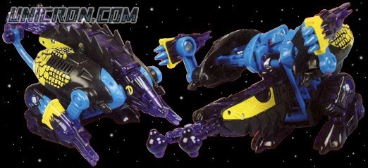 Transformers Beast Machines Dillo (black/blue) toy
