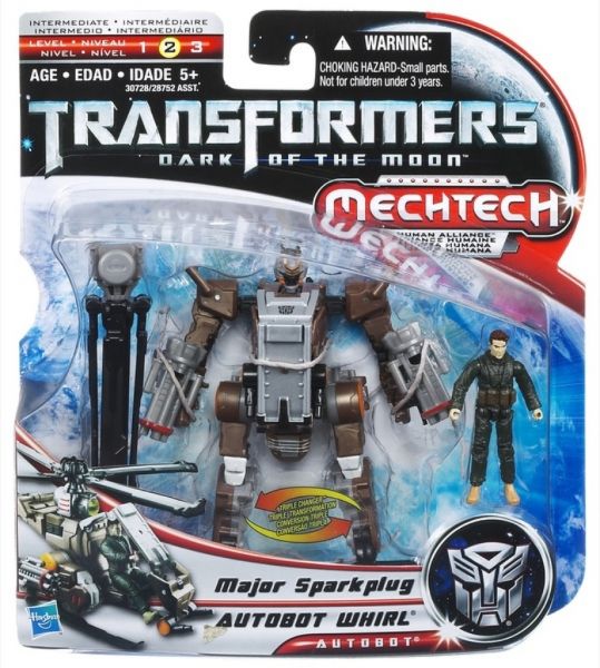 Transformers 3 Dark of the Moon Autobot Whirl with Major Sparkplug toy Transformers 3 Dark of the Moon Autobot Whirl with Major Sparkplug toy