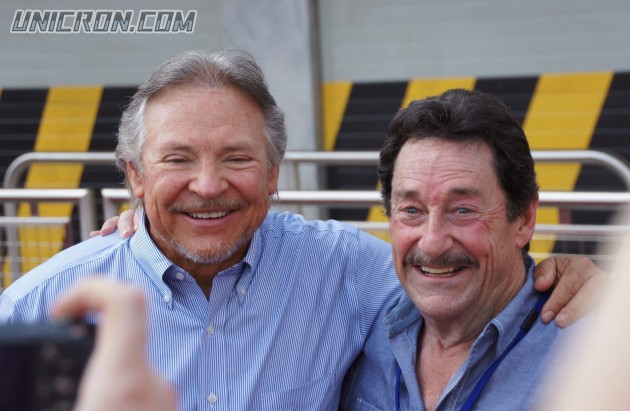Frank Welker (Megatron) and Peter Cullen, Optimus Prime -arm-in-arm!