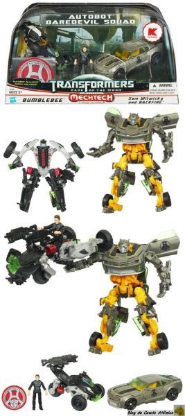 Transformers 3 Dark of the Moon Autobot Daredevil Squad (Bumblebee with Sam Witwicky & Backfire) toy Transformers 3 Dark of the Moon Autobot Daredevil Squad (Bumblebee with Sam Witwicky & Backfire) toy