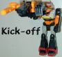 Transformers Generation 1 Kick-Off (Action Master) with Turbo-Pack toy