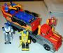 Transformers Generation 1 Optimus Prime (Action Master) with Armored Convoy toy