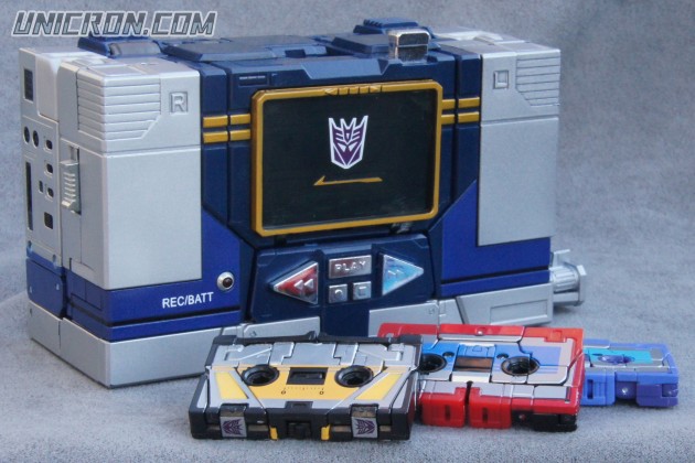 Transformers Masterpiece Masterpiece Soundwave, w/ Rumble, Laserbeak, Frenzy, Ravage, Buzzsaw toy Transformers Masterpiece Masterpiece Soundwave, w/ Rumble, Laserbeak, Frenzy, Ravage, Buzzsaw toy