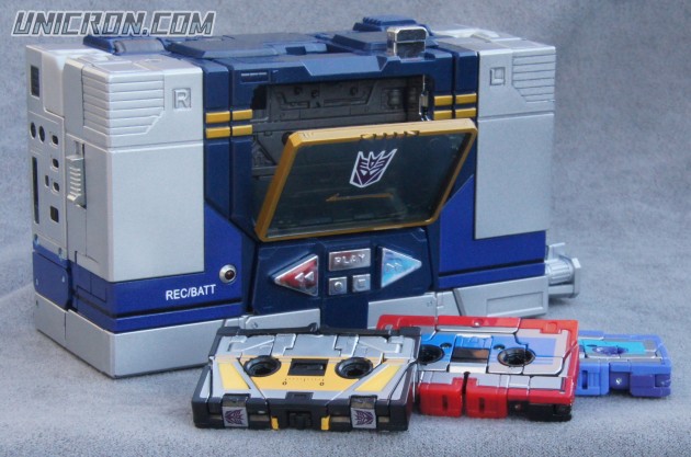 Transformers Masterpiece Masterpiece Soundwave, w/ Rumble, Laserbeak, Frenzy, Ravage, Buzzsaw toy Transformers Masterpiece Masterpiece Soundwave, w/ Rumble, Laserbeak, Frenzy, Ravage, Buzzsaw toy
