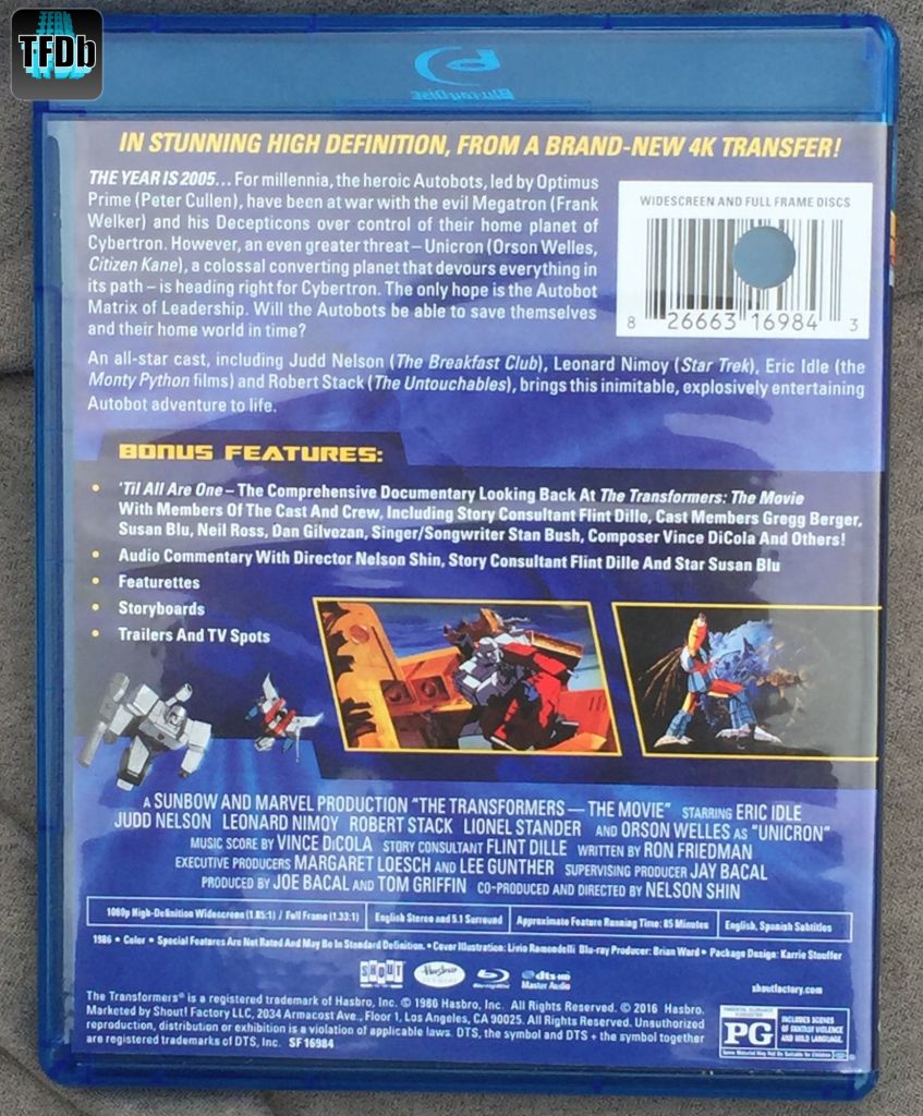 The Transformers: The Movie Official 30th Anniversary Blu-Ray